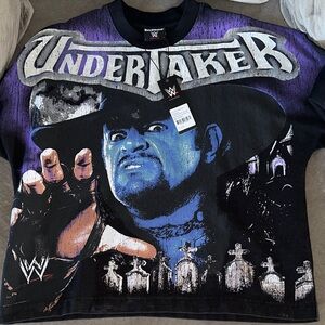 WWE Undertaker Graphic Tee in Black and Purple